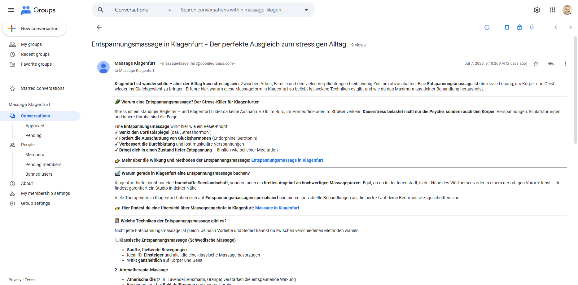 Wohlfühlmomente in Klagenfurt