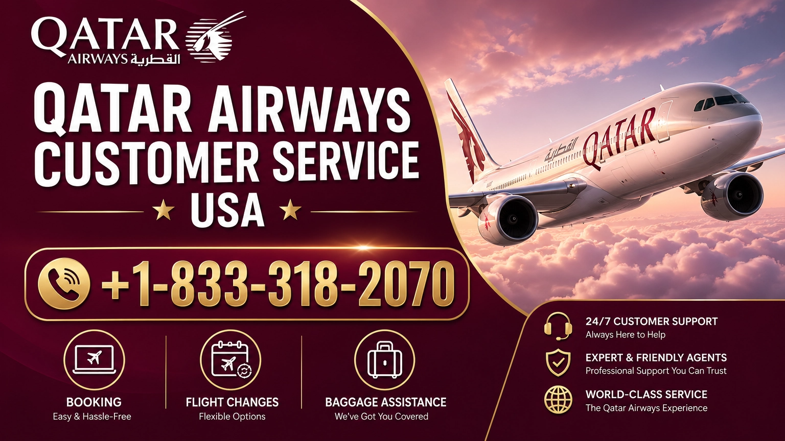 Qatar Airways Customer Service Guide 24/7 Flight Support, Refunds & Reservation Assistance