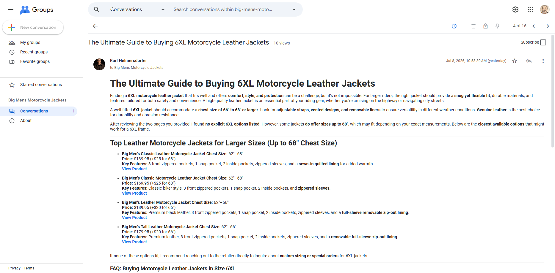6XL Biker Leather Jackets: Tough, Comfortable, and Built to Last